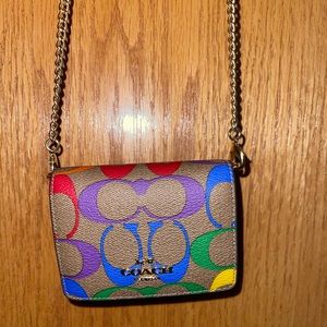 Coach Pride Mini Wallet With Chain